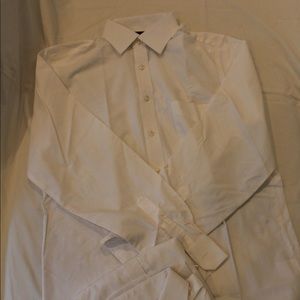 Stafford White Button Up